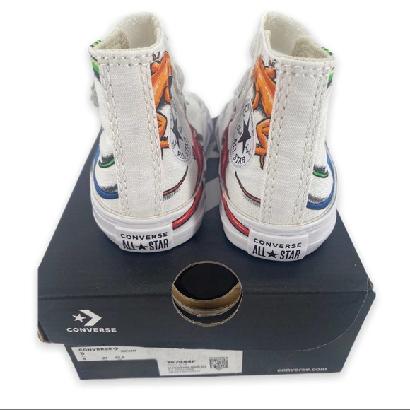NEW Converse Chuck Taylor All Star 1V Hi Lizard Sneaker Baby Toddler Size 5 - Picture 6 of 9